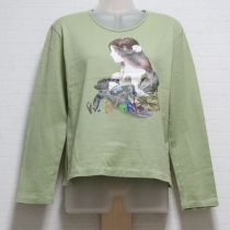 薄荷水蓮と少女長Tシャツ【S】