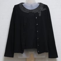 黒リボン使いカットソーアンサンブル【9号】