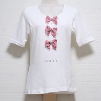 生成ギンガムリボンTシャツ【M】