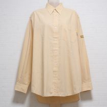 黄ミックスギンガムボタンダウンシャツ【M】