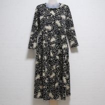 黒ライラックカットソーワンピース