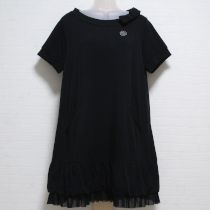 黒チュール使いカットソーチュニック【11号】