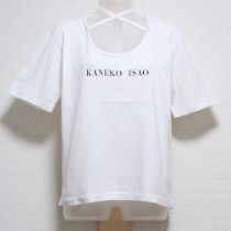 白ロゴフロントクロスカットソー