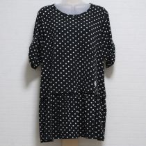 黒水玉カットソーチュニック