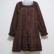 茶ピコフリルローンチュニック
