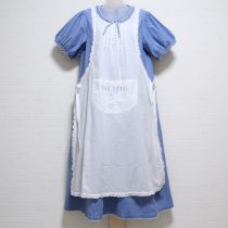 水色エプロン付きワンピース