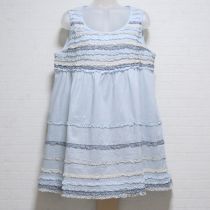 水色系ピコフリルローンチュニック