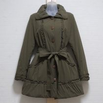 カーキフリル使いコート【9号】