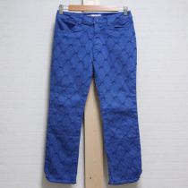 青リボン刺繍パンツ【3(M)】