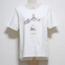 白トラベリングバニーTシャツ【4(L)】