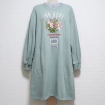 薄荷うさぎ&ベリー刺繍カットソーチュニックワンピース