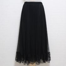 黒リバーシブルチュールスカート