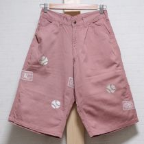ピンクベースボールハーフパンツ【S】