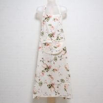 生成薔薇プリントエプロン