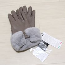グレーファー使いレザー手袋