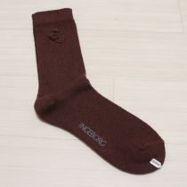 茶鈴蘭モチーフソックス