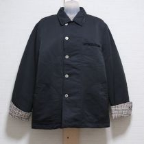 黒ナイロンハーフコート【L】