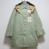 薄荷ブーケ刺繍ハーフコート