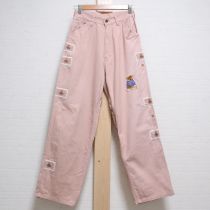 ピンクパーカーくま刺繍パッチパンツ【SS】