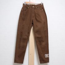 茶雛菊ワッペンパンツ【M】