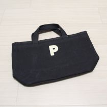 黒【P】ロゴミニトートバッグ
