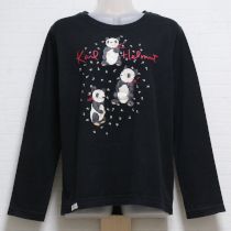 黒パンダ柄長Tシャツ【2(S)】
