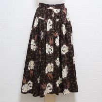こげ茶野薔薇ブーケカットソースカート