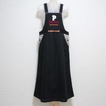 黒ロゴ刺繍サロペットスカート