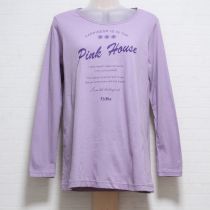 パープルロゴ長Tシャツ