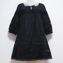 黒レース使いローンチュニック