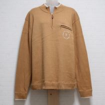 ベージュ【K】ロゴ刺繍セーター【L】