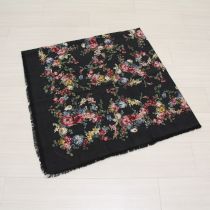 黒薔薇プリントストール