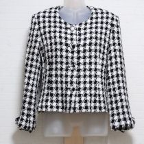黒×白千鳥格子ジャケット