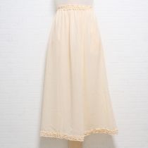 クリームピコフリルジョーゼットペチコート