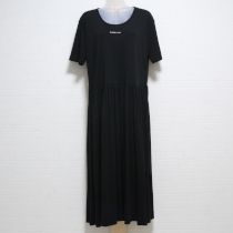 黒ロゴ刺繍カットソーワンピース