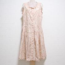 ピンクうさぎと桜ローンワンピース