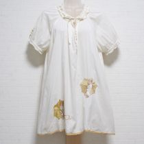 生成アンブレラうさぎ刺繍チュニック