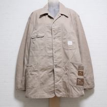 ベージュワッペン付きジャケット【L】