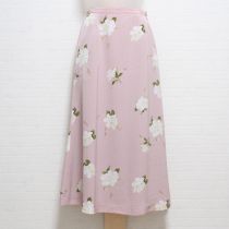 ピンクくちなしとリボンスカート【M】