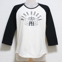 黒×生成王冠ロゴ長Tシャツ【L】
