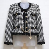 黒千鳥格子ジャケット