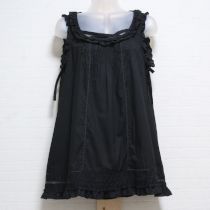 黒花刺繍ローンチュニック