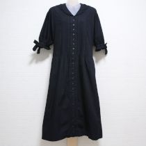 黒ピンタックセーラーワンピース