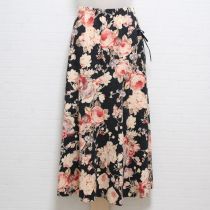 黒系薔薇プリントカットソースカート