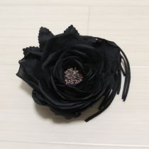 黒薔薇コサージュ