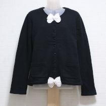 黒スウェットカーディガン【L】