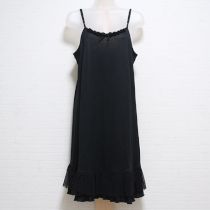黒チュール使いカットソーキャミチュニック【9号】