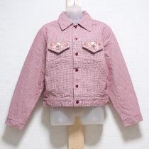 赤イングリッシュローズ刺繍Gジャン【M】