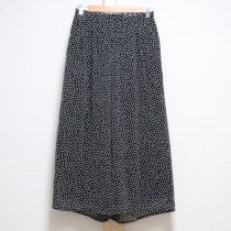 黒ドットシフォンパンツインナーパンツ付き