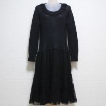 黒ニット×チュールワンピース【9号】